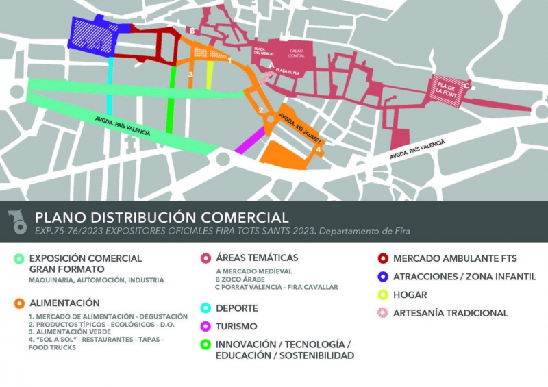 Plano de la Feria Cocentaina 2023