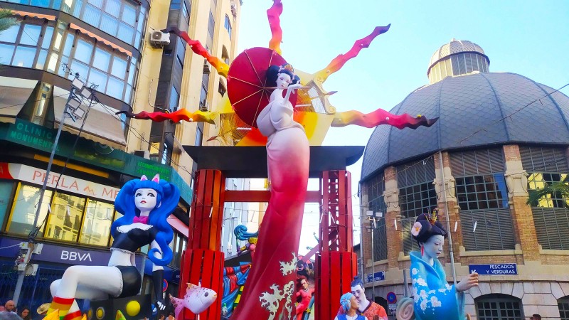 Hogueras de Alicante Hoguera Mercado Central